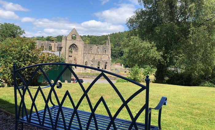 Sit at Tintern Abbey  Cottage and gaze at the Abbey.